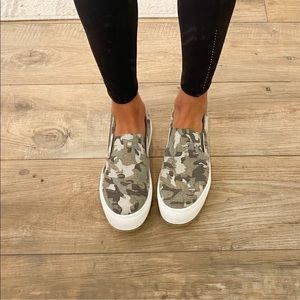 SHOP TALULAH CAMO PLATFORM SLIP-ON SNEAKERS